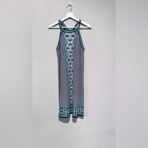 NWT Max Studio halter dress stretch Vacation Travel Spring Summer Women L Short